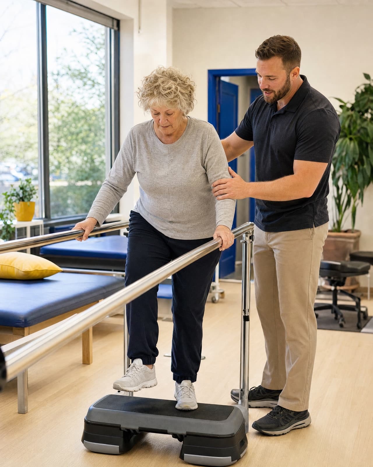 The owner or crew at work in their physical therapy clinic